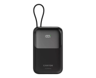 CANYON Powerbank OnPower 101 z kablem 10000 mAh PD22.5W Czarny - 1320624 - zdjęcie 1
